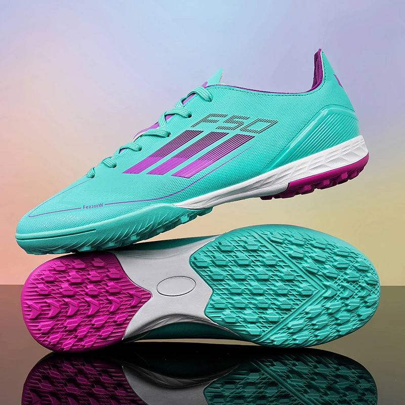 2025 Fashion Short-spike Training Soccer Shoes Low-top Leather Sneakers Youth Football Shoes Cross-border high-quality 2