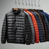 Men's Lightweight down Cotton Jaet Autumn Winter Stand Collar ort Sle Warm Casual ly Portable Outerwear