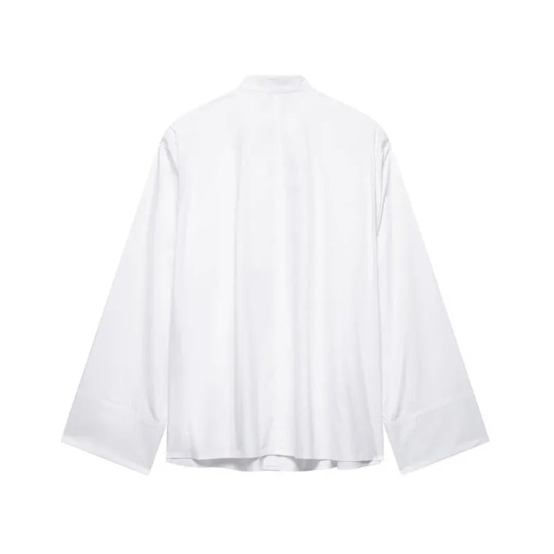 HipSeam Embroidery Shirt Women Spring Casual Simple Women's Shirts Female Elegant Long Sleeve Chic Shirts & Blouses 3
