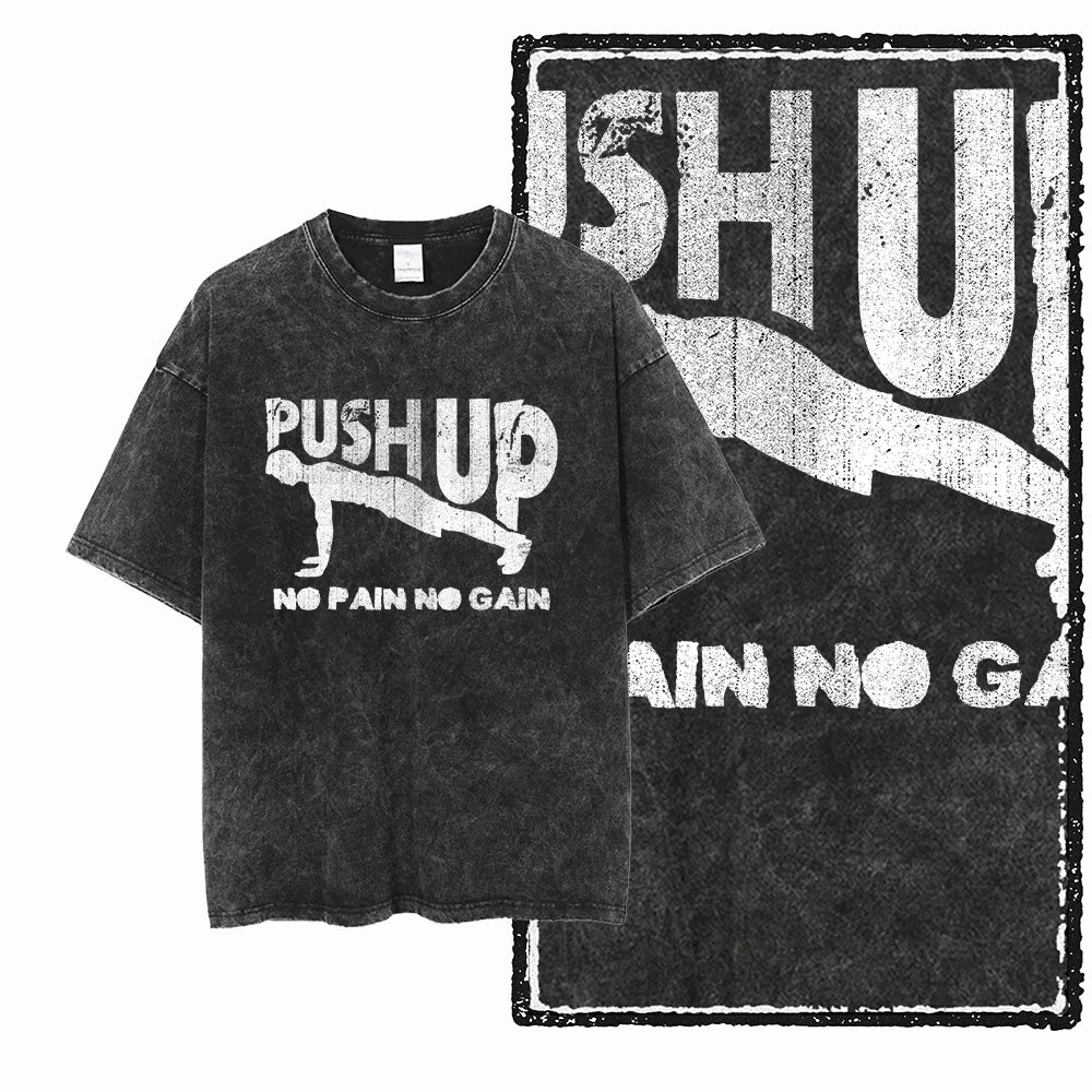 Acid-Washed Graphic Performance Tee