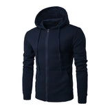 Autumn Men Sweatshirts Long Sleeve Jacket Hoodie Zipper Closure Jacket Male Hoodies Sweatshirt Slim Fit Male Clothing 6