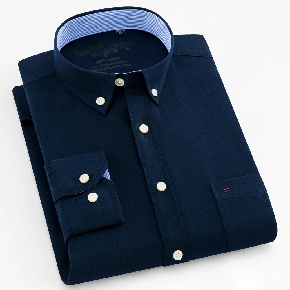 Men's Premium Cotton Blend Business Shirt