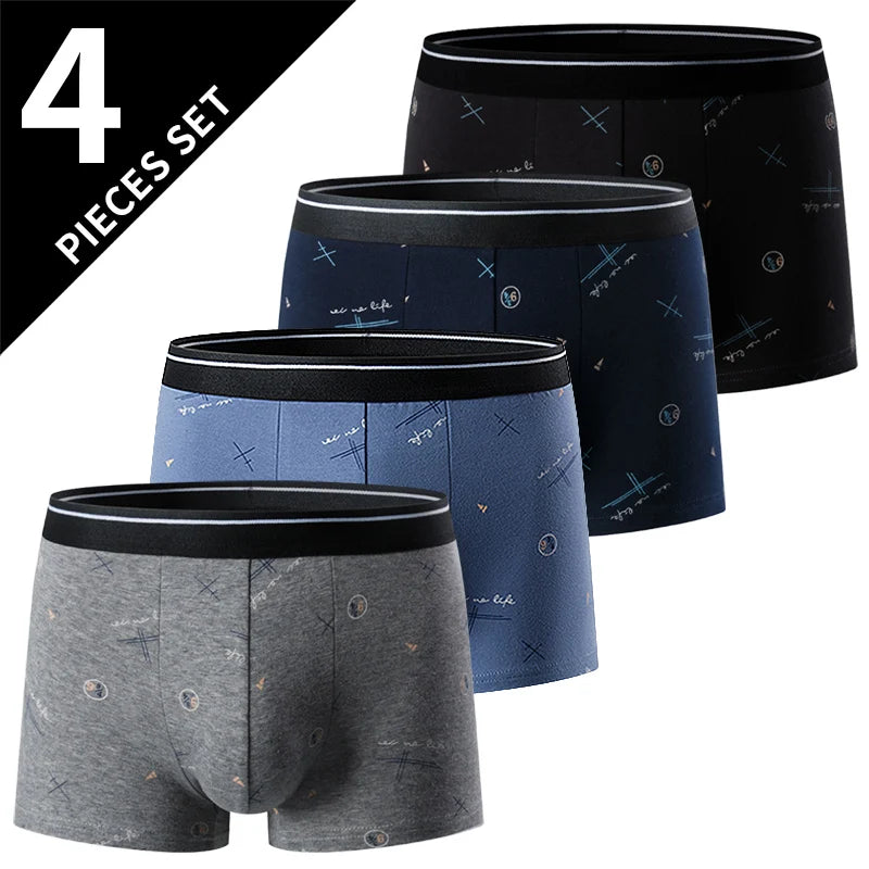 Men’s 4-Pack Fashion Printed Boxers
