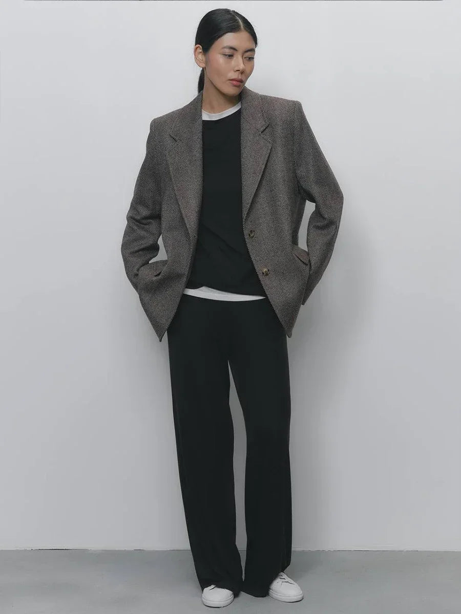 Hirsionsan Modal Soft Loose Sets Women 2025 Casual Two Pieces Long Sleeve T Shirts and High Waist Dresses Outfits Tracksuit