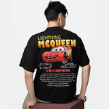 Fun Sally I'm Lightning Car Outfit T Shirt for Men Women Mcqueen Tee Shirt 100% Cotton New Arrival Clothing Love Gift For Couple