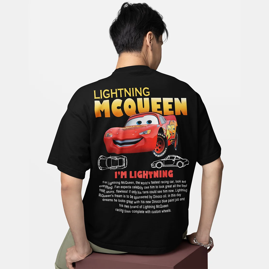 Fun Sally I'm Lightning Car Outfit T Shirt for Men Women Mcqueen Tee Shirt 100% Cotton New Arrival Clothing Love Gift For Couple