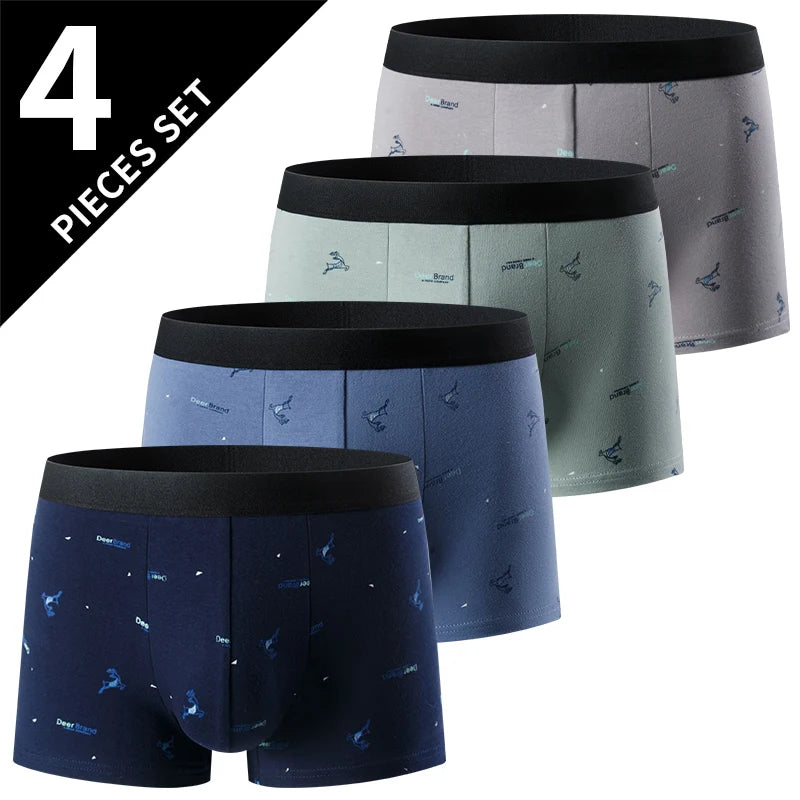 Men’s 4-Pack Fashion Printed Boxers