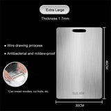 Premium 316 Stainless Steel Dual-Sided Chopping Board