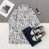 Men Street Fashion Summer Daily Shirt Hawaiian Cartoon Print Casual Loose Shirts 5