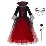 Girls' Gothic Vampire Halloween Dress