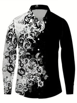 Men-s-3D-Textured-Printed-Casual-Shirt-Buttoned-Long-Sleeve-Autumn-Versatile-Lapel-Luxury-Fashion-Long