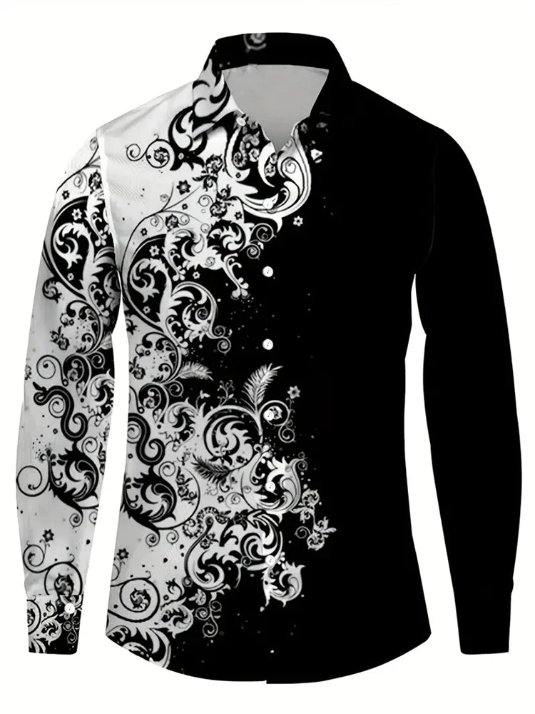 Men-s-3D-Textured-Printed-Casual-Shirt-Buttoned-Long-Sleeve-Autumn-Versatile-Lapel-Luxury-Fashion-Long