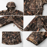 Men's Silent Soft Shell Camouflage Tactical Jacket Waterproof Warm Fleece Hunting Jackets Outdoor Hiking Fishing Hooded Coat 6