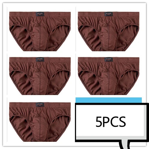 Men’s 100% Cotton Comfort Briefs (5-Pack)
