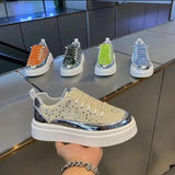 2025 New Arrival Trendy Casual Shoes High Aesthetic and Comfortable Adult Board Shoes White Men's Walking Shoe