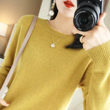 Women Sweater O-neck Autumn Winter BasicPullover Warm Casual Pulls Jumpers Korean FashionSpring Knitwear Bottoming Shirt 2023 4