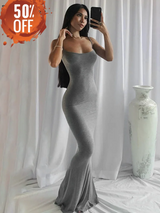 Elegant Slip Backless Slim Maxi Dress