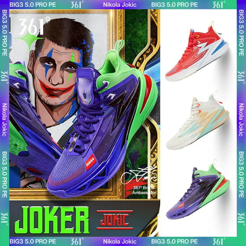 361 Degrees BIG3 5.0 Pro PE Basketball Shoes | Non-Slip Training Sneakers 2