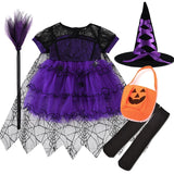 Toddler Girls' Enchanting Princess Spider Mesh Dress