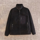 Fashion Casual Women Jackets Thickened Warm Loose Coats Male Female Fleece Coat Comfortable Streetwear Outdoors Autumn Winter