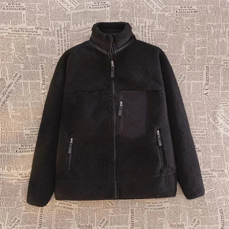 Fashion Casual Women Jackets Thickened Warm Loose Coats Male Female Fleece Coat Comfortable Streetwear Outdoors Autumn Winter