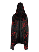 Black and Red Devil Costume for Kids Adults Halloween Cosplay Outfit with Horns and Tail Accessory Set 5