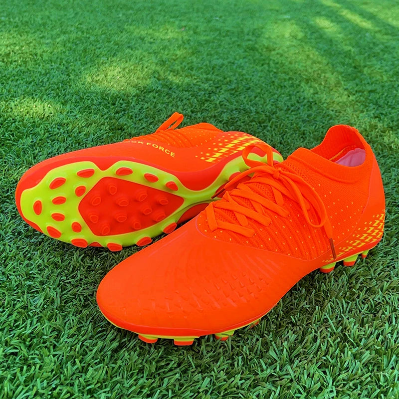 Men Football Cleats Fashion Youth Soccer Shoes Knit Football Training Trainers Breathable Society Campo Non Slip Sports Footwear 3