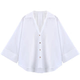Women’s Striped Summer Crop Blouse