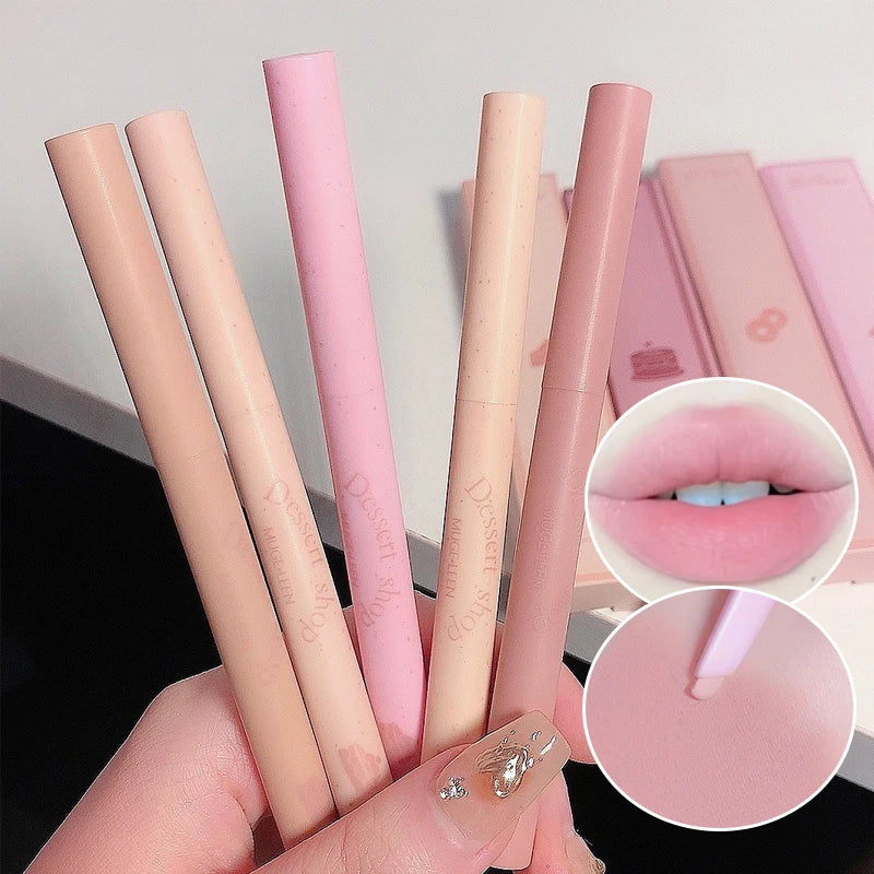 Dessert Lip Liner Automatic rotating waterproof lasting no color outline lip lipstick pen 3
