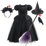 Girls' Deluxe Witch Costume Set
