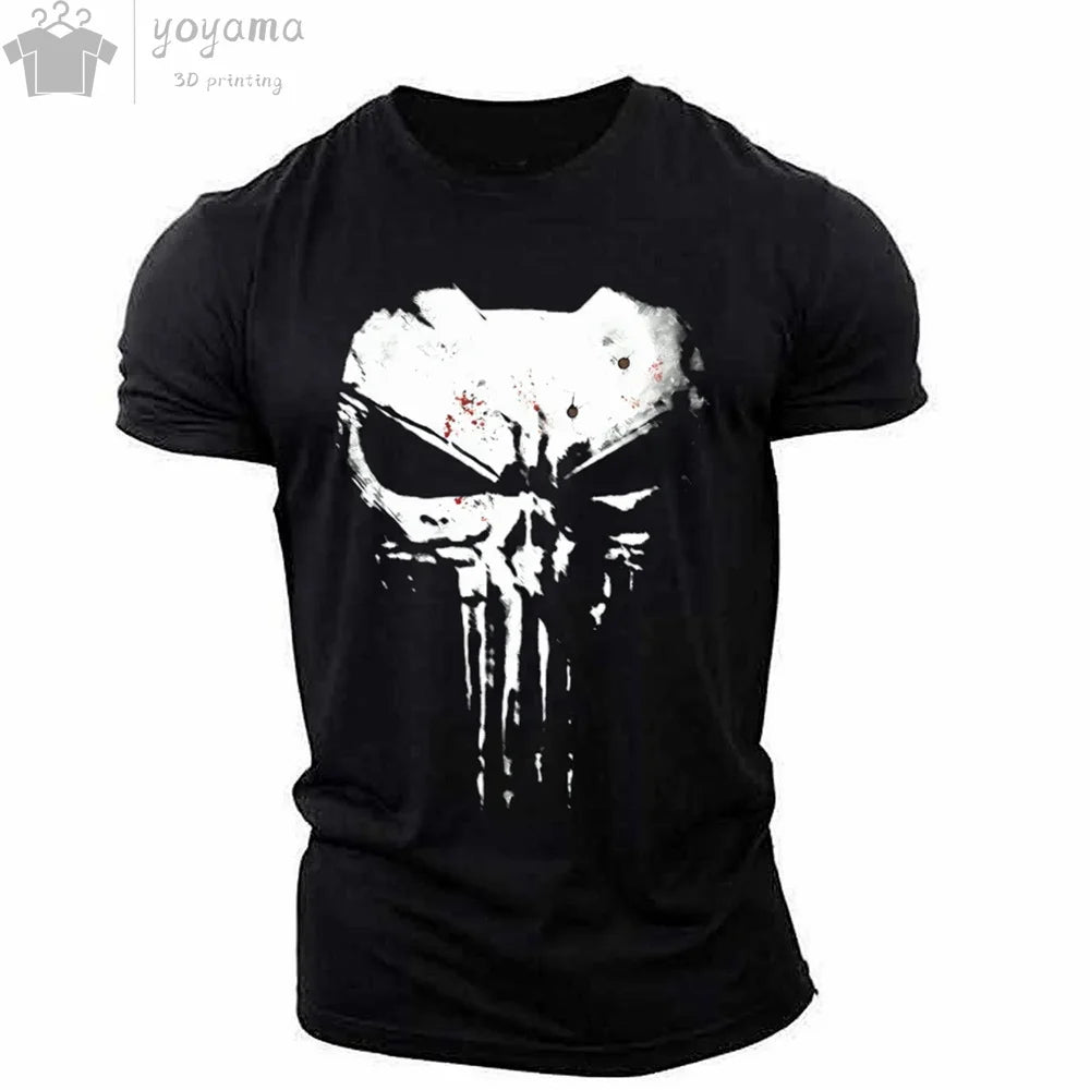 Tactical Skull Men's 3D Graphic Tee