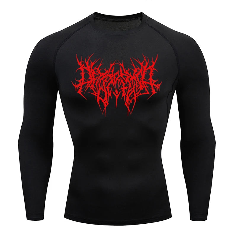 Men's T-shirt Men Running Sport T Shirt Men Compression Fitness Tops Jersey 5