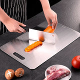 316 Stainless Steel Panel and Chopping Board Kitchen Household Thickened Double Sided Cutting Board Block Kneading Dough Boards 2