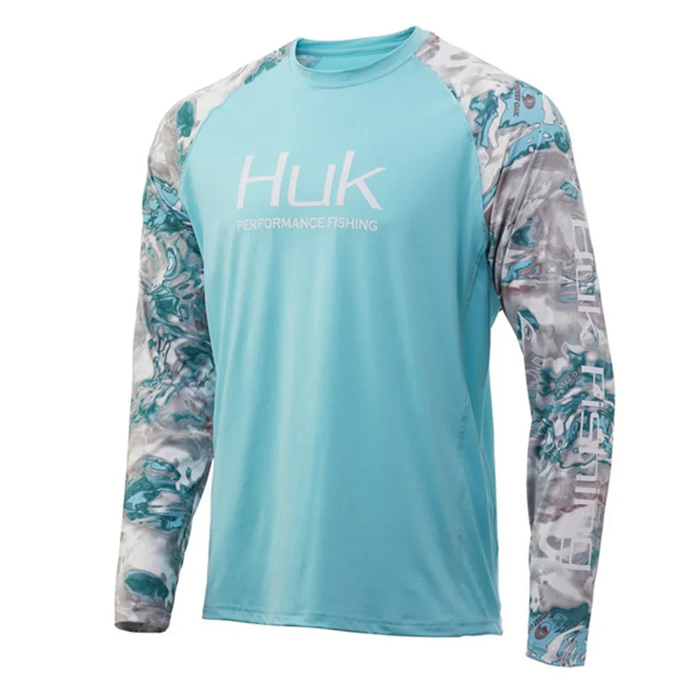HUK Fishing Shirts Long Sleeve Uv Protection Clothing Mens Outdoor Summer Jersey Upf 50 Clothes Performance Breathable Fishing 2