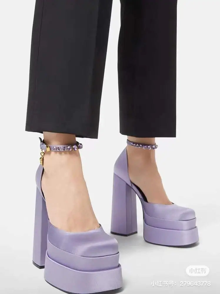 Retro Platform Mary Janes
