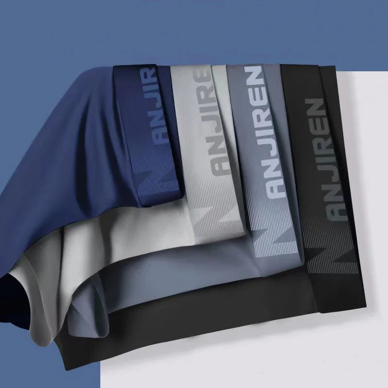 Men’s 4-Pack Ice Silk Breathable Boxers