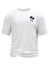 Creative Geometric Graphic Print Short Sleeve T-shirt for Men, Summer Outdoor Casual Crew Neck Top Shirt