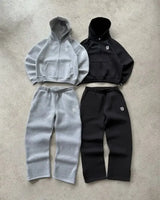 2025 New Letter Embroidery Zipper Casual Men Suit Y2K Men's Harajuku Fashion Women Retro Hoodies Couple Sweatshirts Sweatpants