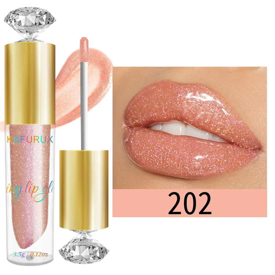 9-Color Diamond Shimmer Glitter Lip Gloss