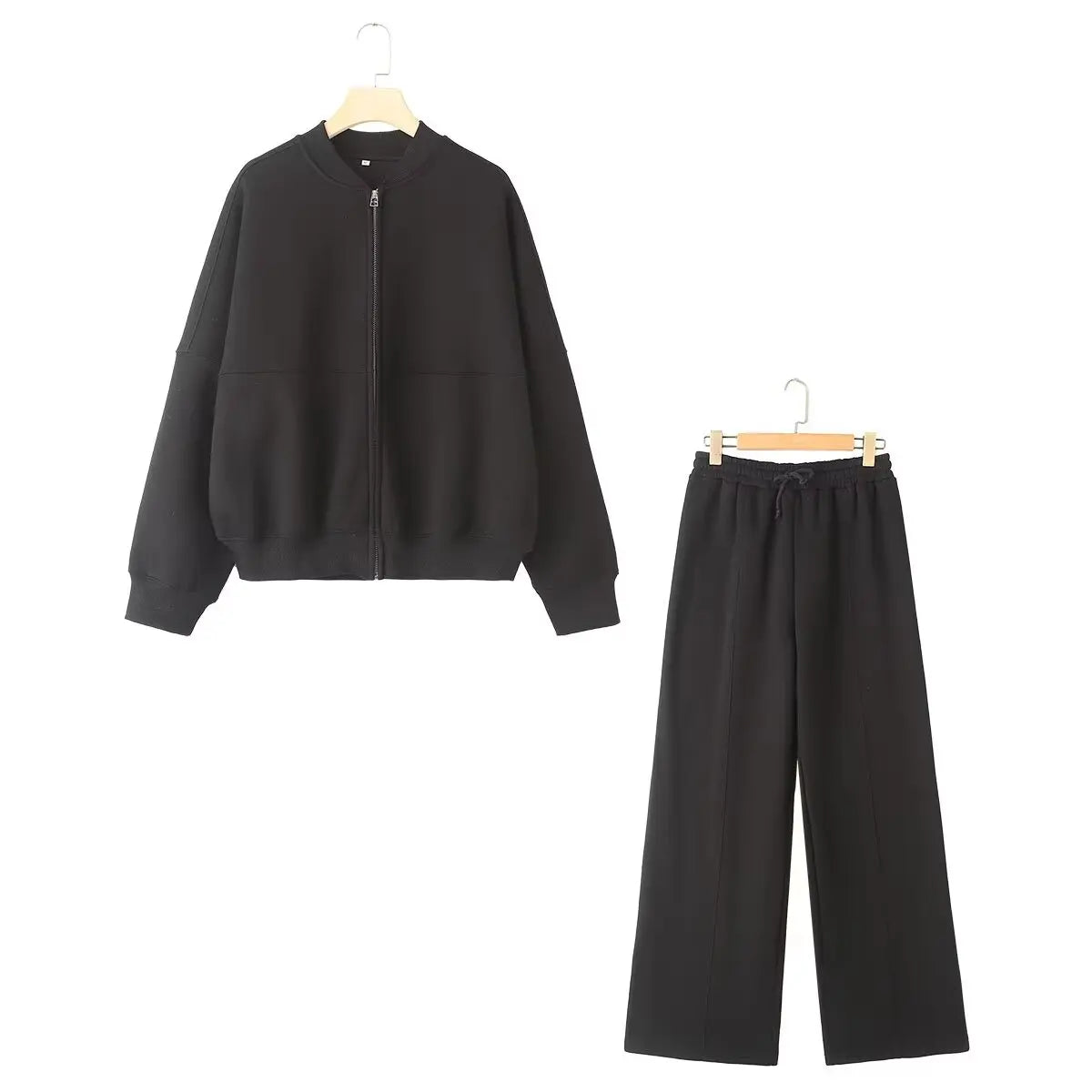 Women’s Retro 2-Piece Bomber & Wide-Leg Set