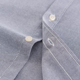 Men's Long Sleeve Oxford Work Shirt, Single Pocket, Embroidered Casual Button-Down 5