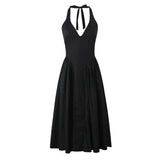 Elegant Halter Midi Dress