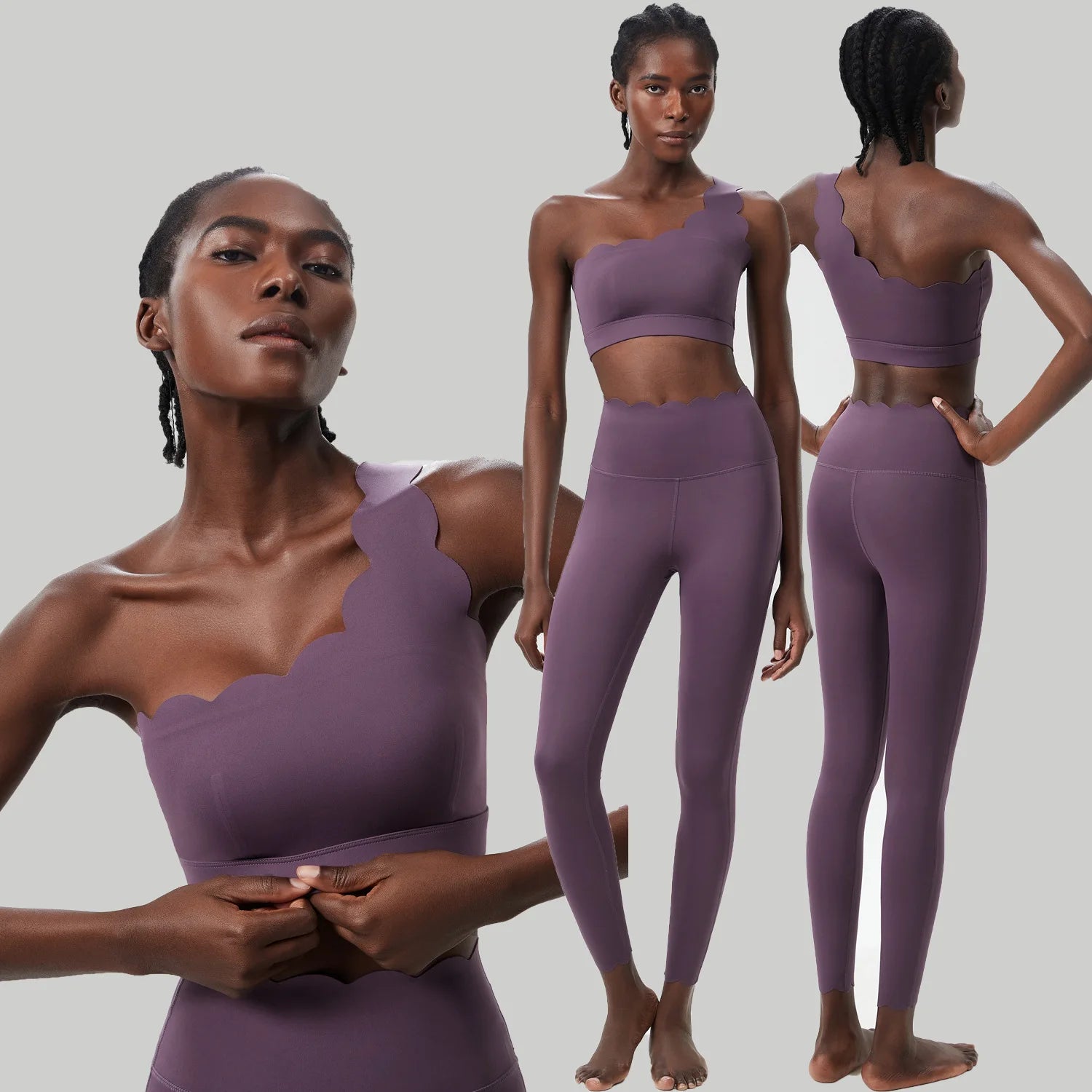 Women Two Pieces Fitness Yoga Set Buttery Soft Running Gym Suit Breathable Quick Dry Sportswear Female Strwetchy Workout Clothes 5