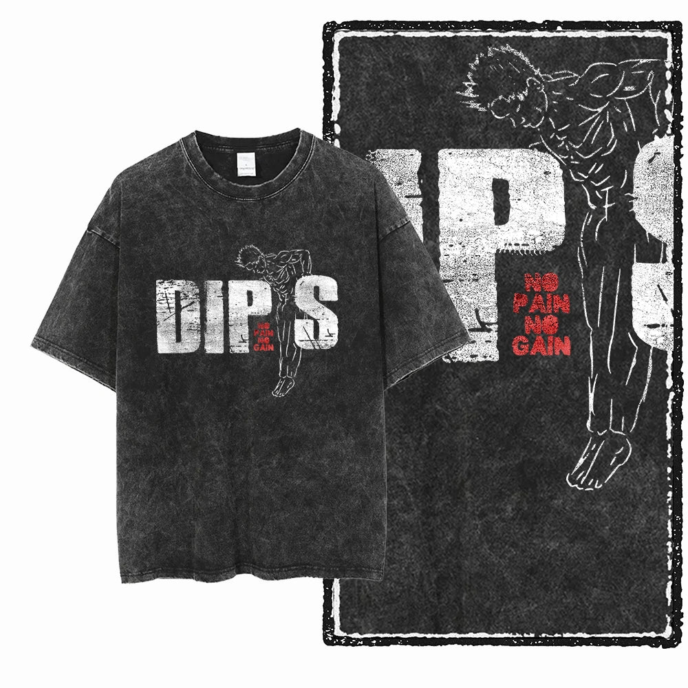 Acid-Washed Graphic Performance Tee