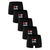 Men’s "I Love My Wife" Personalized Boxer Shorts (6-Pack)