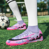 Men Soccer Shoes Outdoor Professional Training Football Boots Unisex Turf Futsal Match Soccer Cleats Grass Non-slip Breathable 5