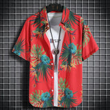 Hawaiian-beach-shirts-Men-s-short-sleeved-casual-shirts-Seaside-vacation-quick-drying-clothes-Loose-floral