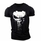 Men’s Patriotic Skull 3D Print T-Shirt