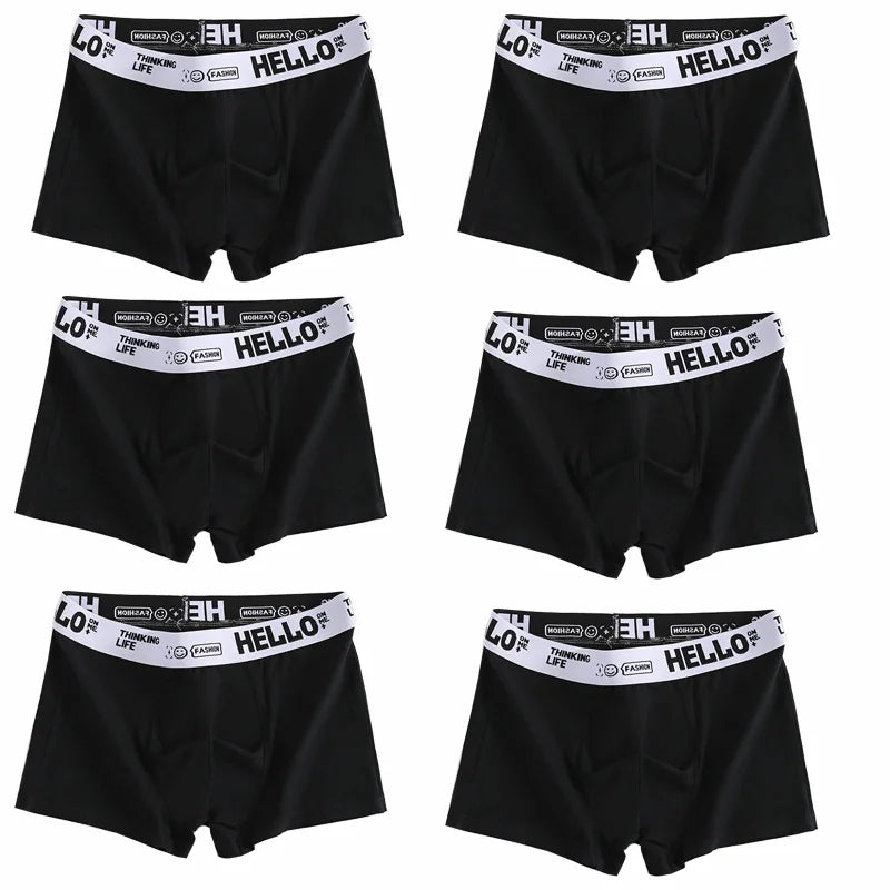 Men’s 6-Pack Premium Cotton Boxer Shorts