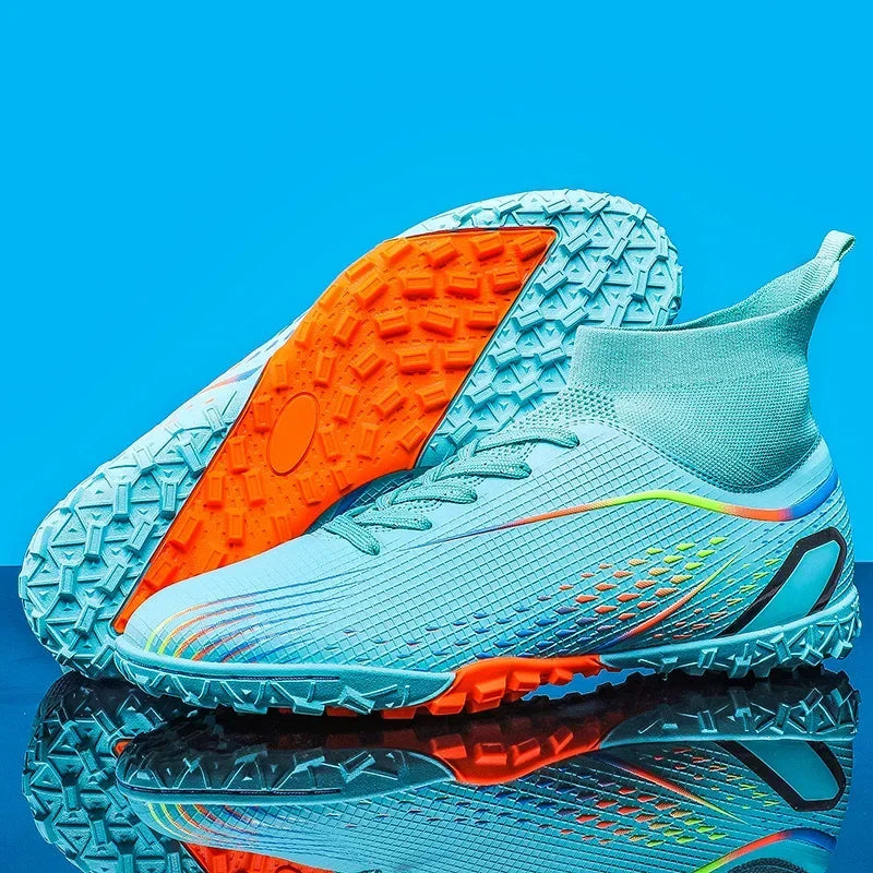 High Ankle Sports Footwear FG/TF Kids Soccer Cleats Football Boots Professional Men's Soccer Shoes Krampon Outdoor Sneakers 2024 5